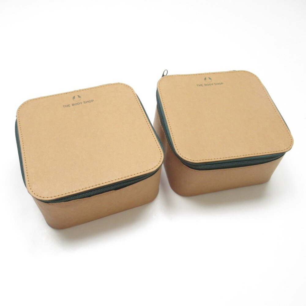 2x The Body Shop Zippered Paper Storage Boxes